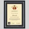 University of East London A4 graduation certificate Frame in Black and Silver