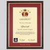 University of Essex A4 graduation certificate Frame in Teak and Gold