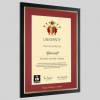 London A4 graduation certificate Frame in Black and Gold