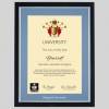 Kingston University A4 graduation certificate Frame in Black and Silver