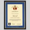 University of Sheffield A4 graduation certificate Frame in Black and Gold